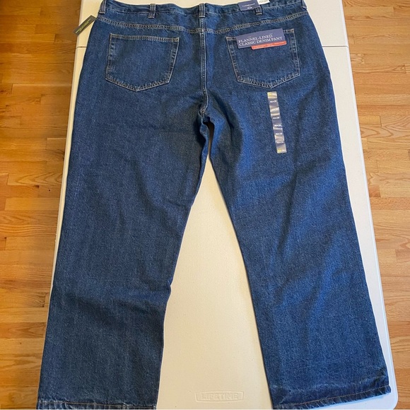 NWT Croft & Barrow Flannel Lined Jeans Mens 46x30 Classic Fit Denim Warm - Picture 9 of 13